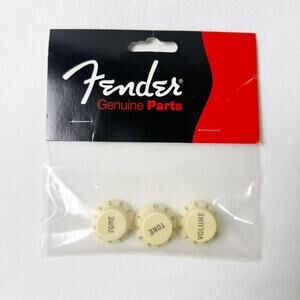 Fender Genuine Parts Strat Knob Set, AGED WHITE, 099-1369-000